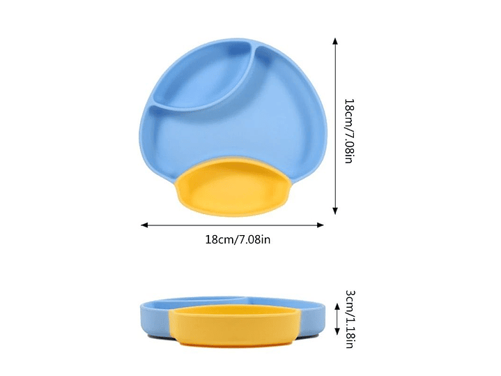 Plato + Cubierto Silicona Hongo  3