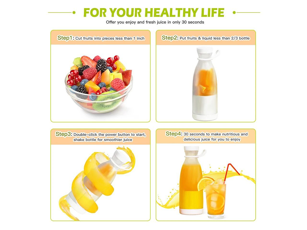 Licuadora Portátil Recargable  5