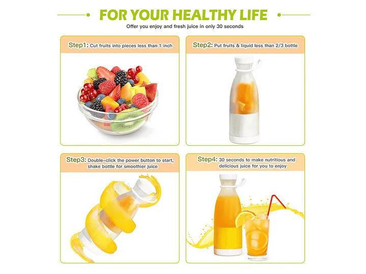 Licuadora Portátil Recargable  5