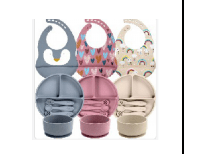 Set Alimentación Complementaria Silicona  2