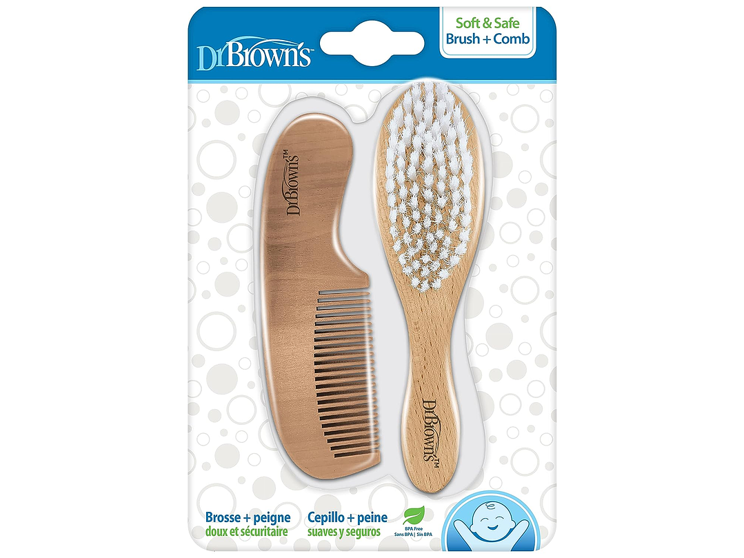  Dr. Brown's Cepillo suave y seguro para bebé + peine 1