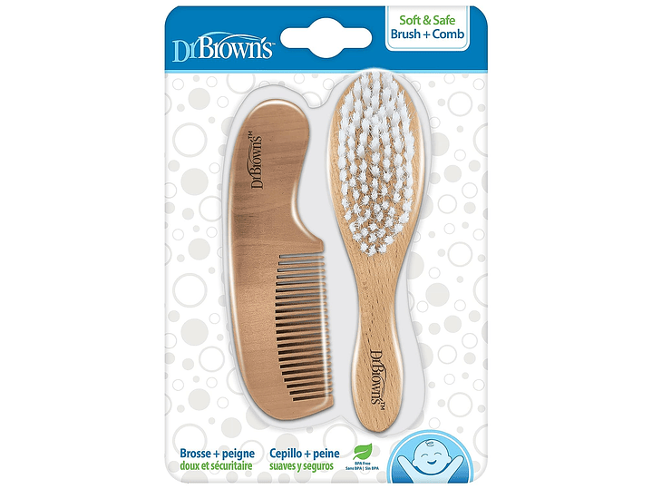  Dr. Brown's Cepillo suave y seguro para bebé + peine 1