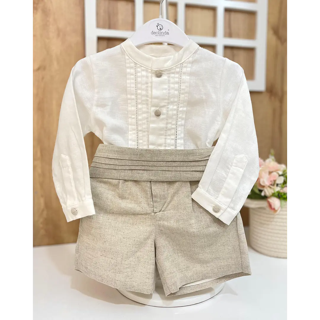 DEOLINDA BABY/TODDLER BLUE SHORT SET D8V26723 main image 0