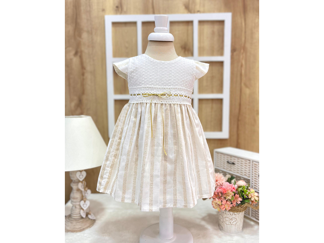 Vestido Arabela Dorado  1