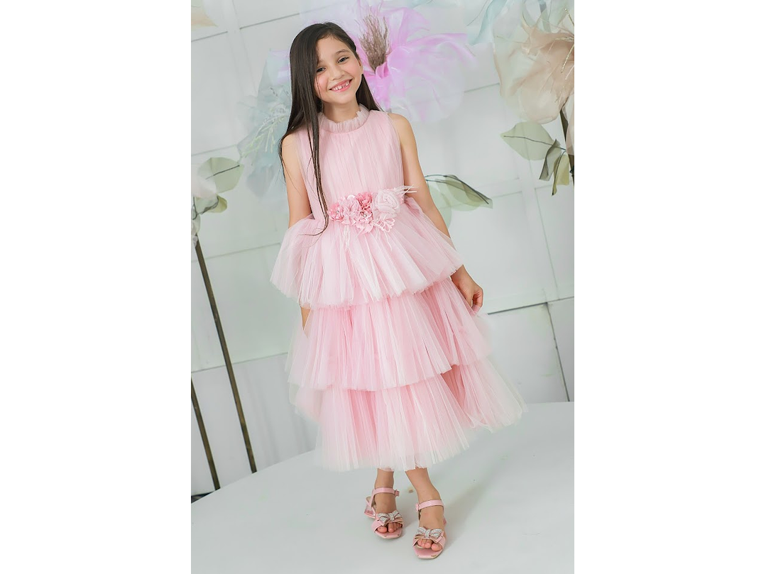 Vestido Leticia Rosa Palo 1