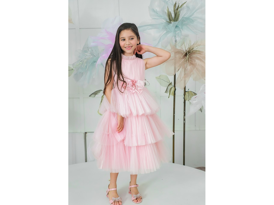 Vestido Leticia Rosa Palo 2