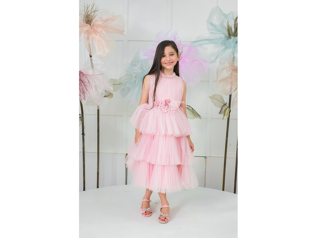 Vestido Leticia Rosa Palo 4