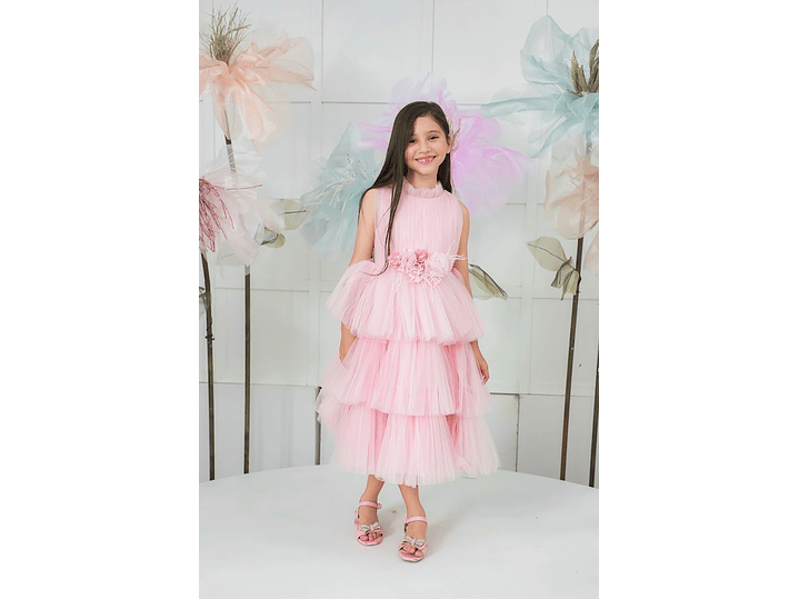 Vestido Leticia Rosa Palo 4