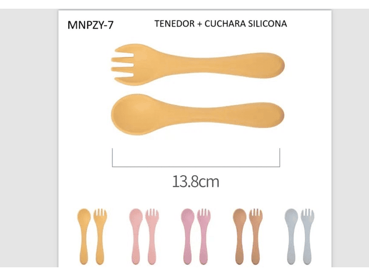 Set Cubiertos Silicona 1