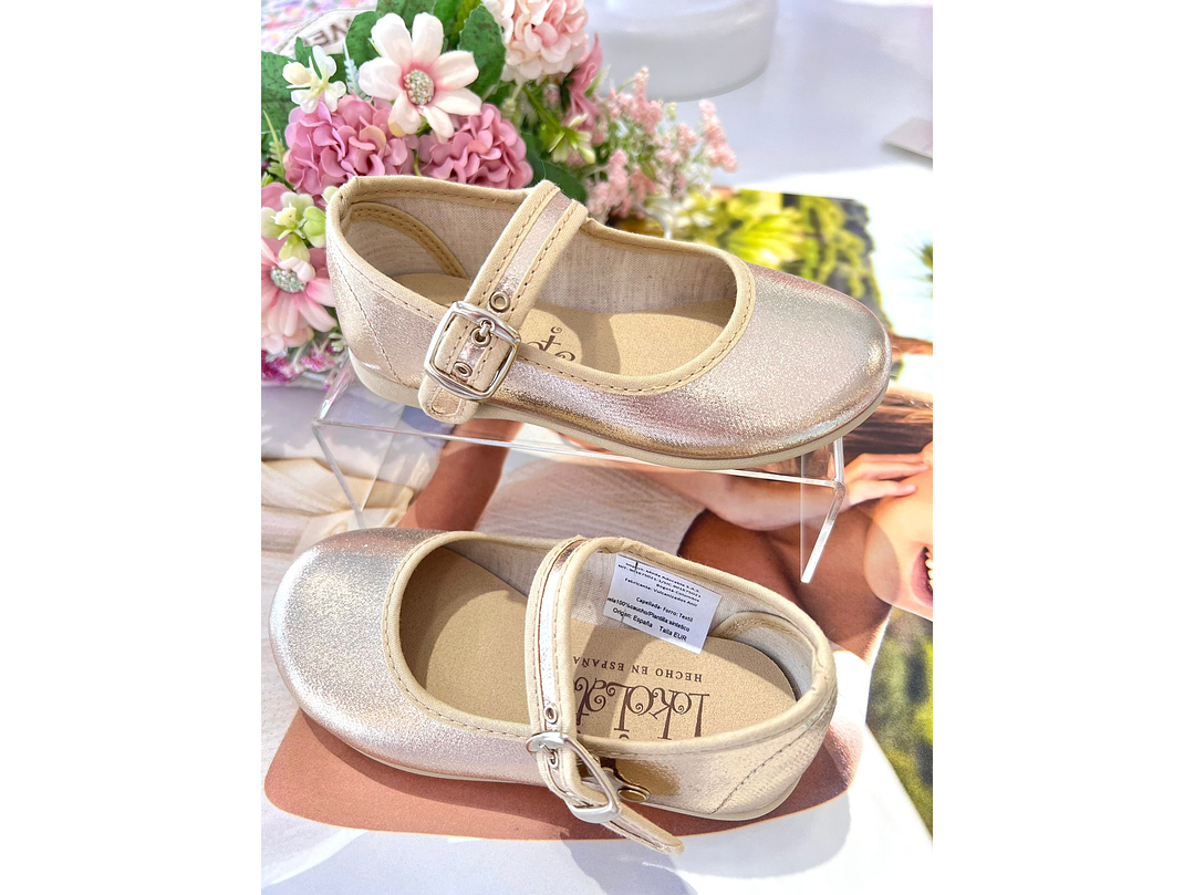 Merceditas Españolas Tokolate  Doradas 3