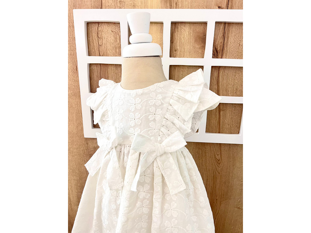 Vestido Ojalata White 2