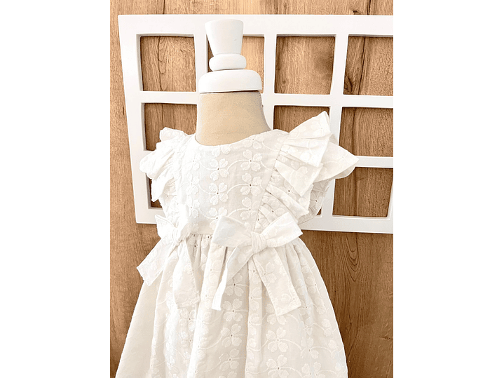 Vestido Ojalata White 2