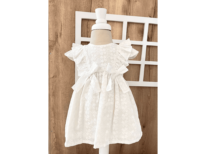 Vestido Ojalata White 1