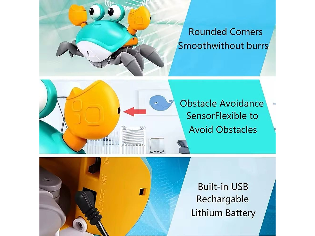 Juguete Cangrejo Musical 6