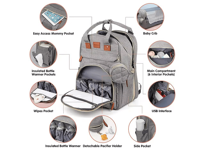 Pañalera Cambiador  Cuna 3