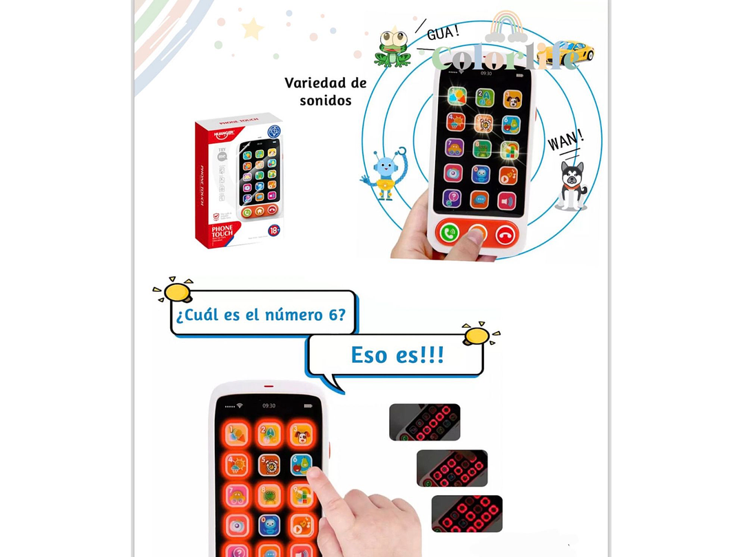 Juguete Celular Interactivo 3