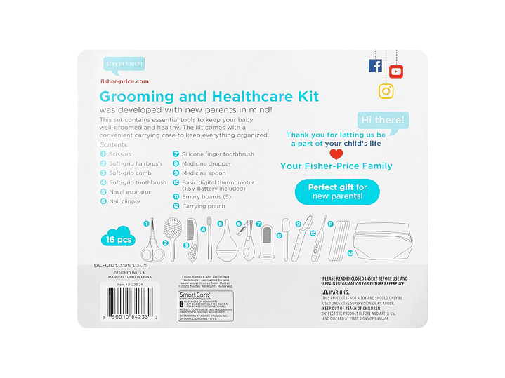 Kit Higiene Fisher Price 3