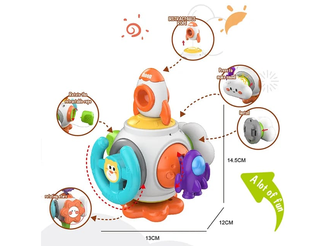 Juguete Cohete Didactico 10