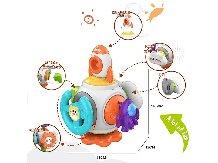 Juguete Cohete Didactico 10