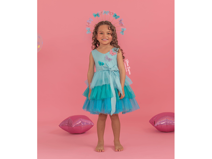 Vestido Mariposa Azul 2