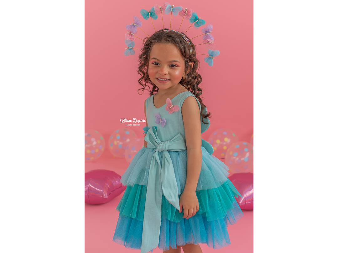 Vestido Mariposa Azul 3