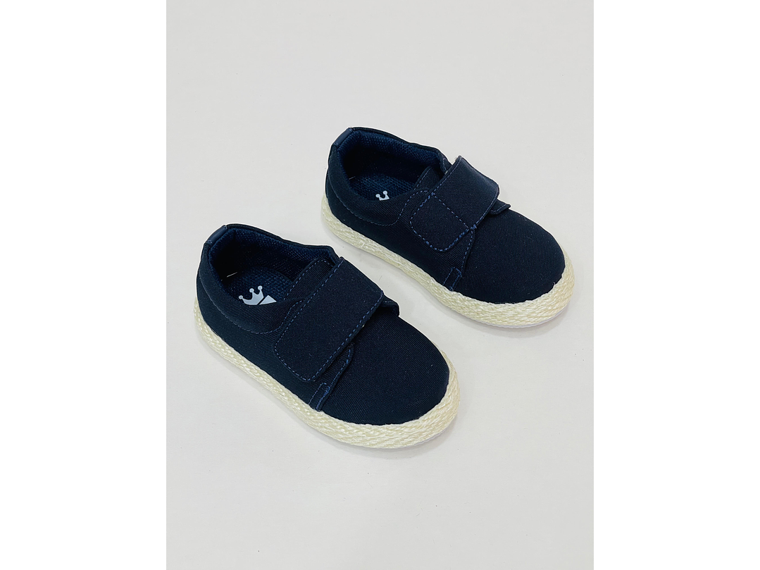 Calzado Yute Lona Azul 1