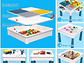  Juego de mesa de actividades para niños pequeños con 152 piezas de bloques de construcción grandes de mármol todo en uno, mesa de agua, mesa de arena,... - Miniatura 9