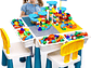  Juego de mesa de actividades para niños pequeños con 152 piezas de bloques de construcción grandes de mármol todo en uno, mesa de agua, mesa de arena,... - Miniatura 1