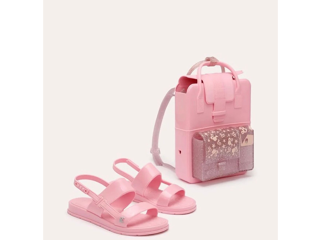Set Sandalia + Bolso  Barbie Rosa 1