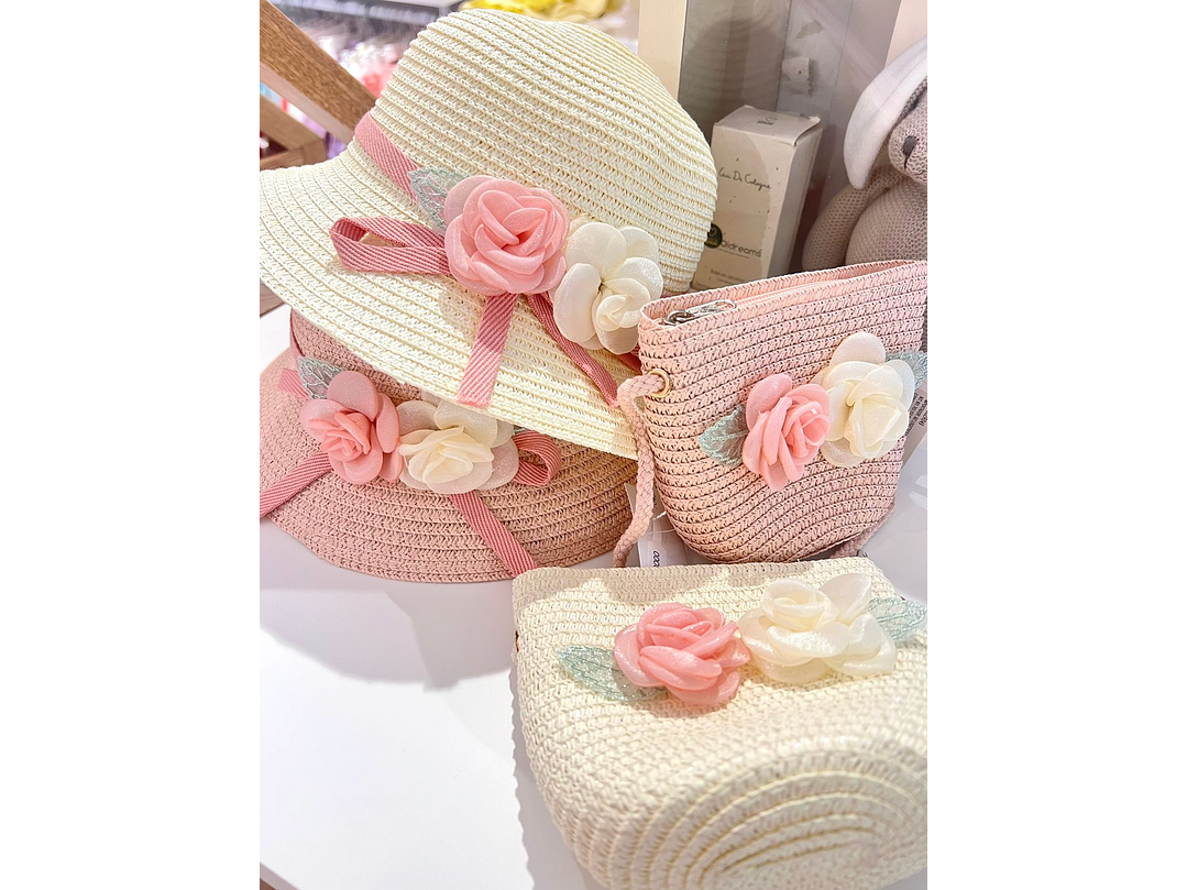 Set Sombrero  Rosas 2