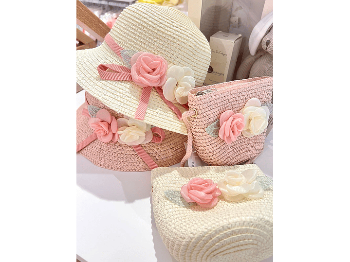 Set Sombrero  Rosas 2