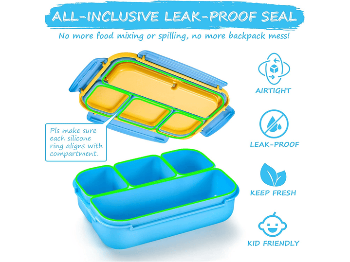 Lonchera Bento 4 Compartimiento 2