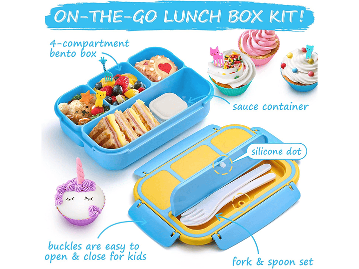 Lonchera Bento 4 Compartimiento 4