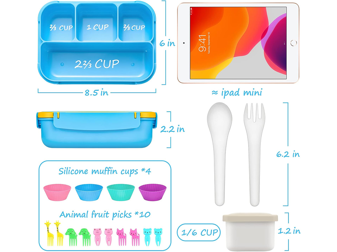 Lonchera Bento 4 Compartimiento 5