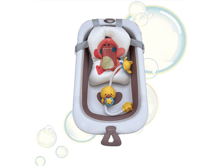 Tina Plegable Con Soporte y Ducha 2