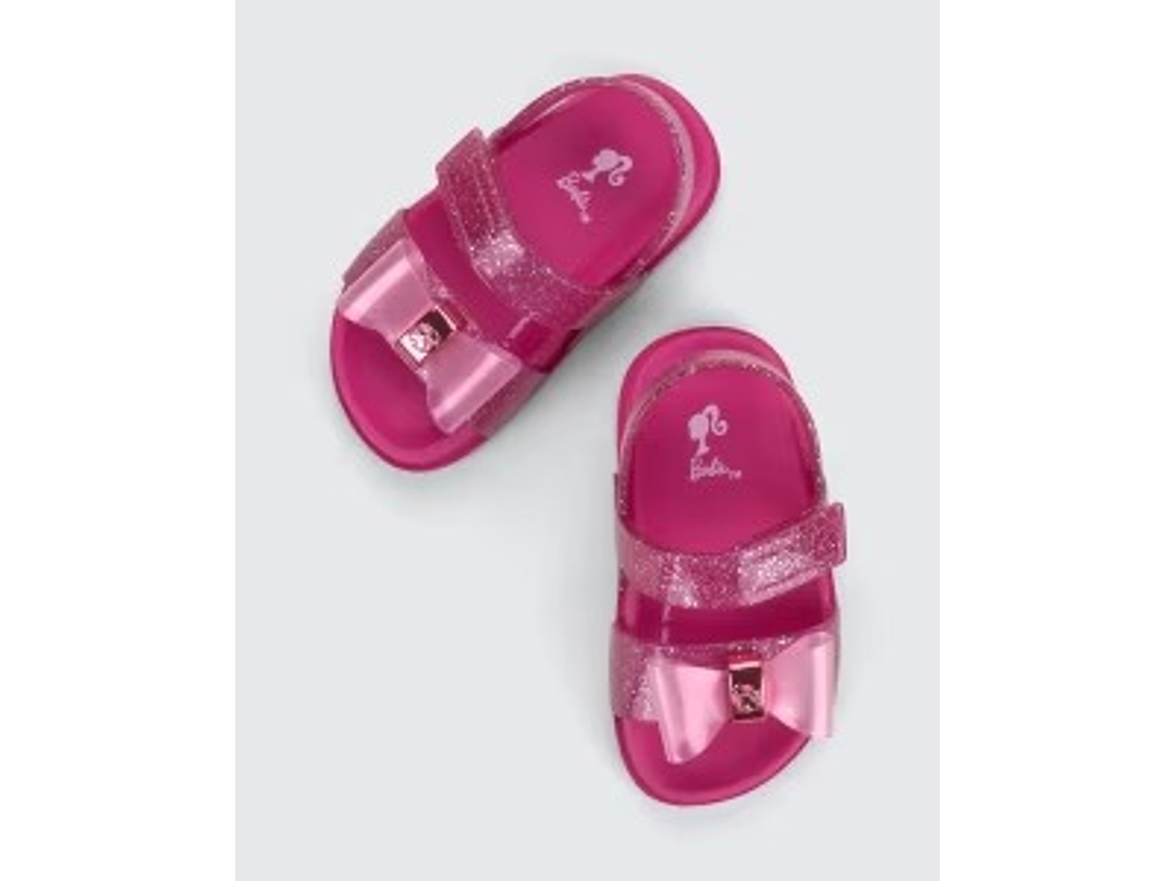 Sandalia Barbie Rosa Gliter 2