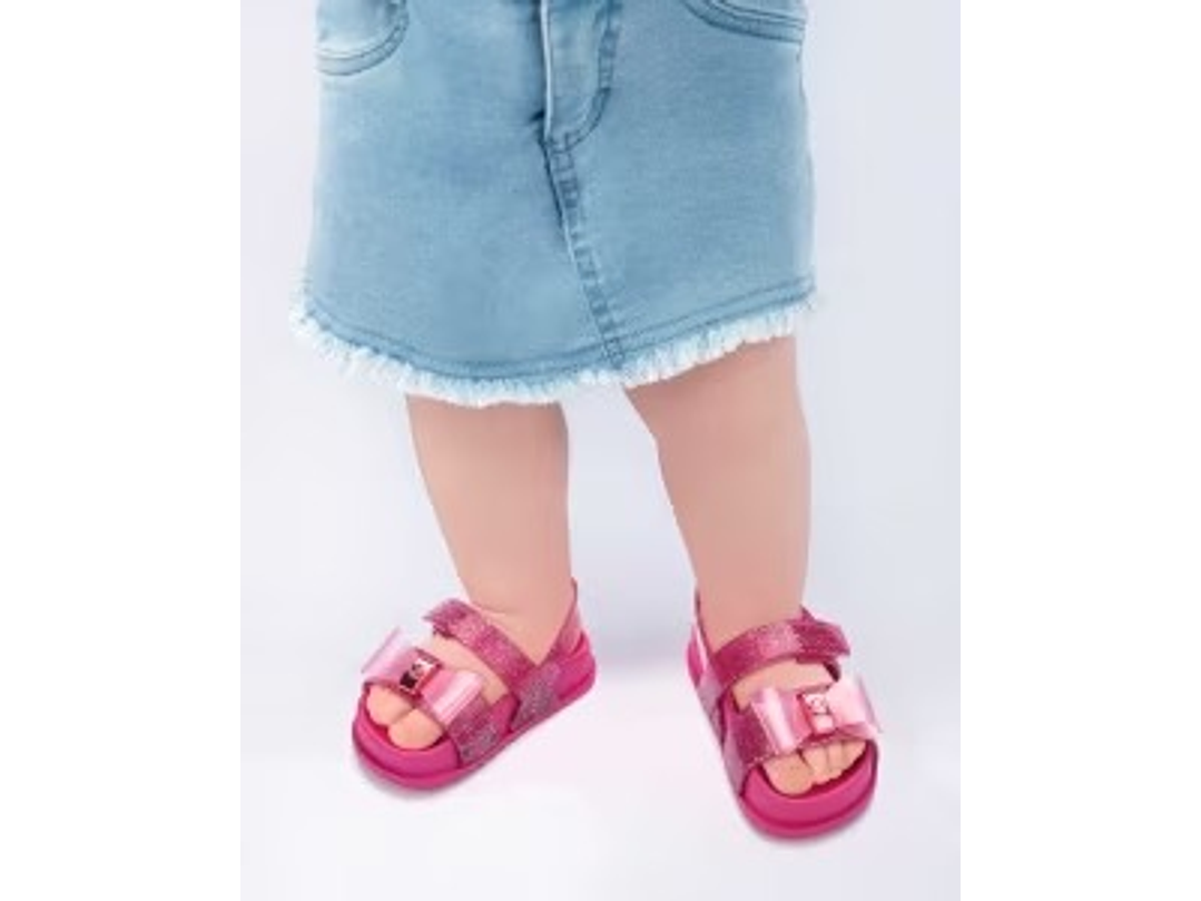 Sandalia Barbie Rosa Gliter 1