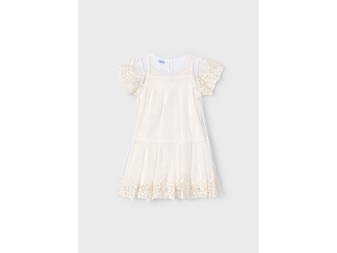 Vestido Tul Bordado Mayoral  5
