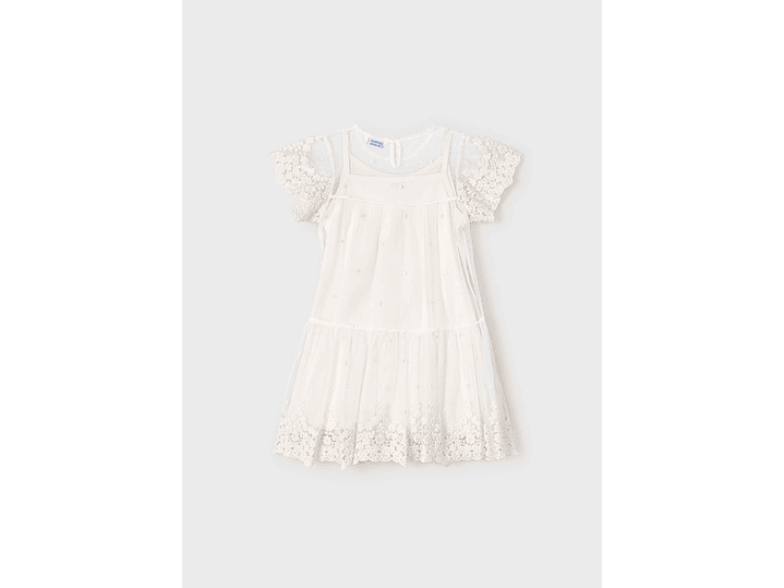 Vestido Tul Bordado Mayoral  5