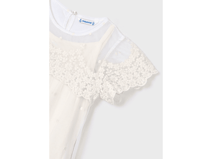 Vestido Tul Bordado Mayoral  6
