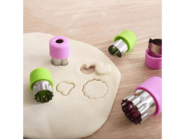 Kit De Moldes Cortador frutas Y Verduras 2