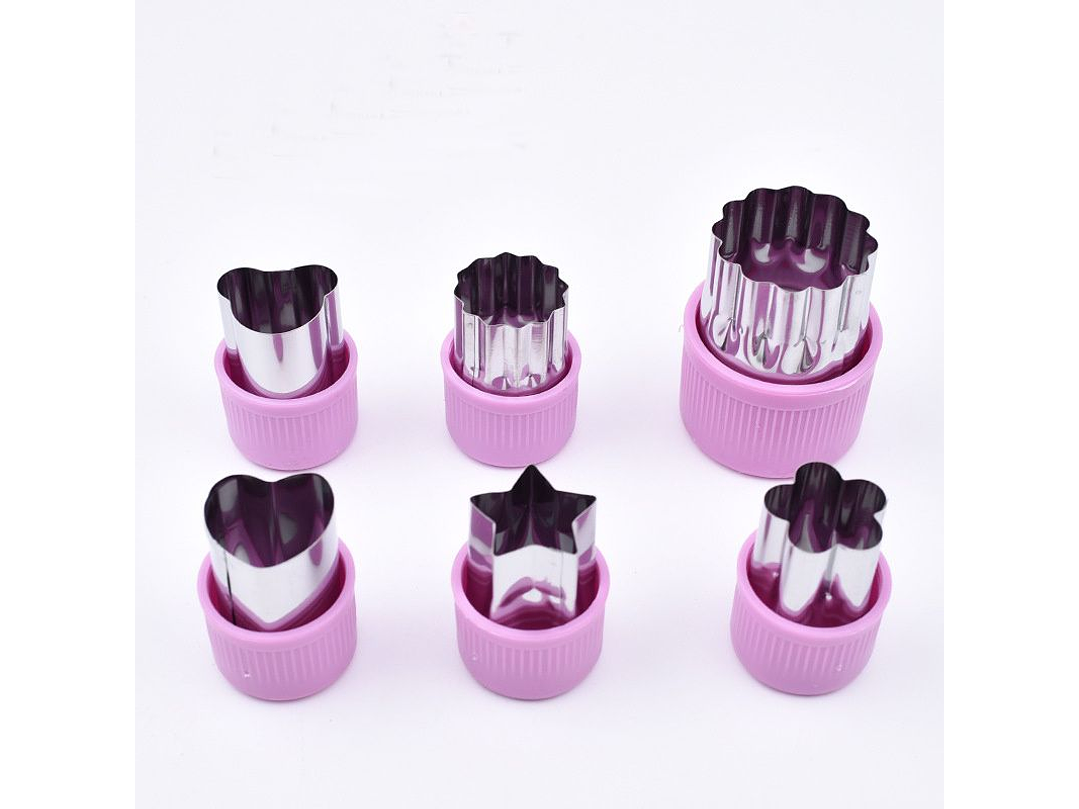 Kit De Moldes Cortador frutas Y Verduras 3