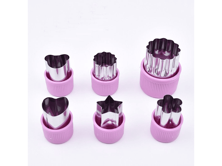 Kit De Moldes Cortador frutas Y Verduras 3