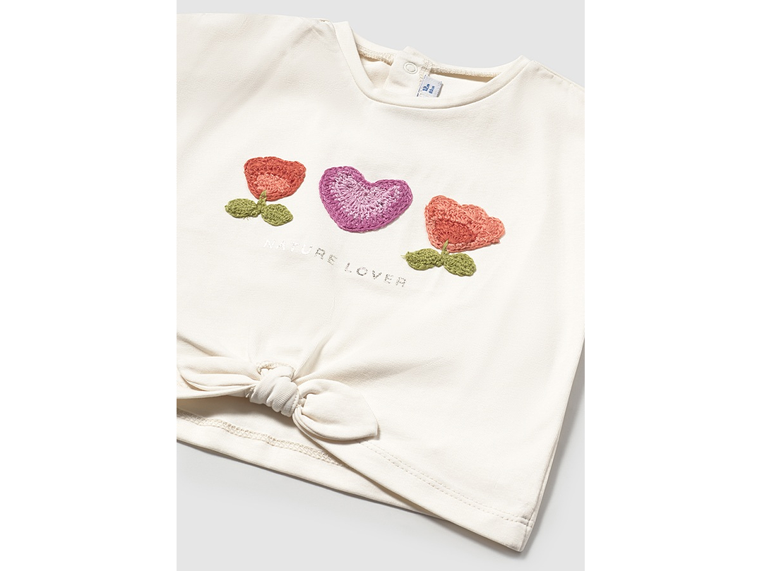 Camiseta Mayoral Aplique Crochet 2