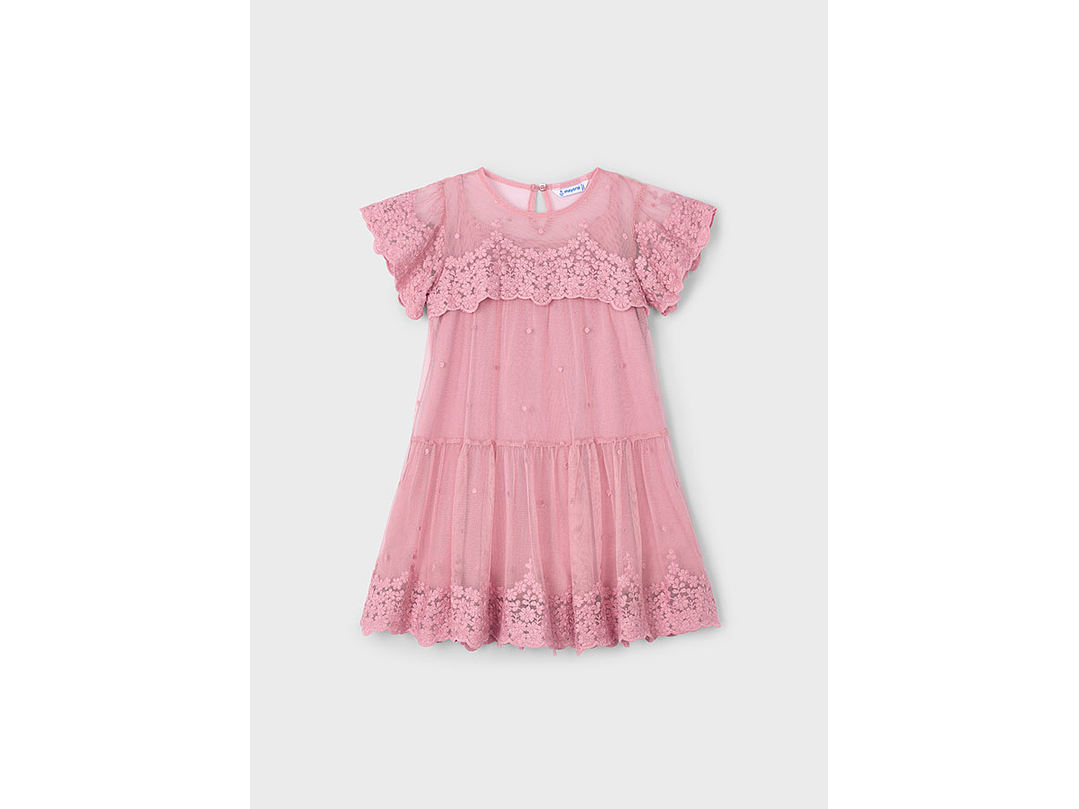 Vestido Mayoral Tul Bordado 1