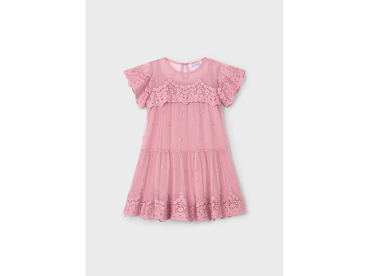Vestido Mayoral Tul Bordado 1