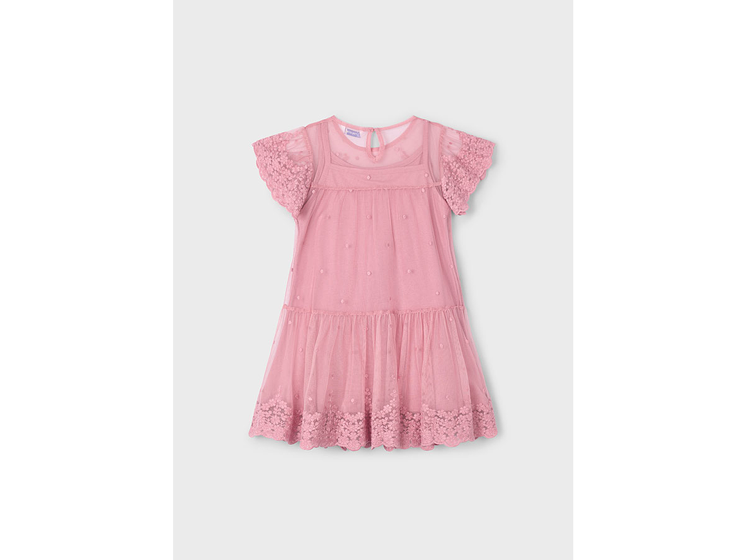 Vestido Mayoral Tul Bordado 2