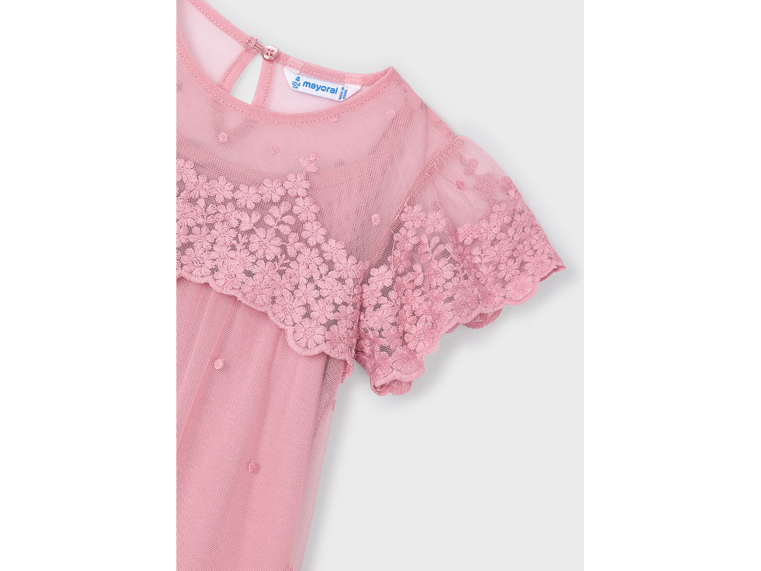 Vestido Mayoral Tul Bordado 3