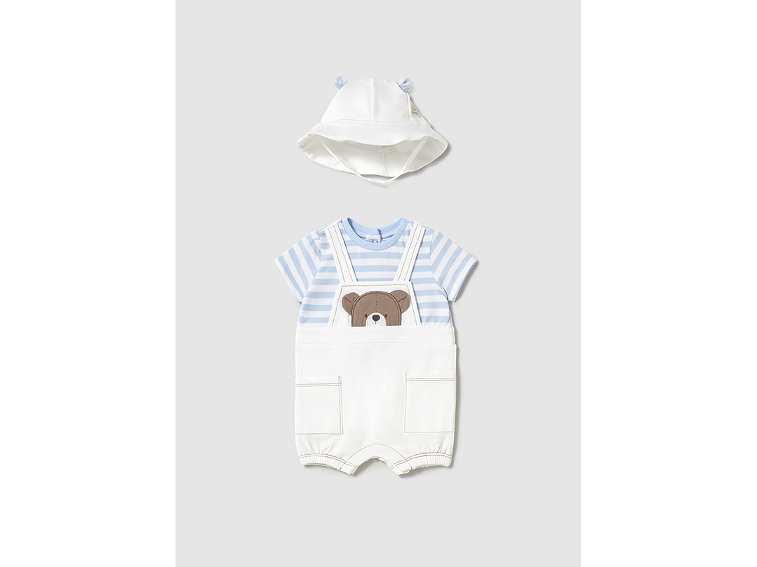 Pelele Mayoral Peto Y Gorro  3