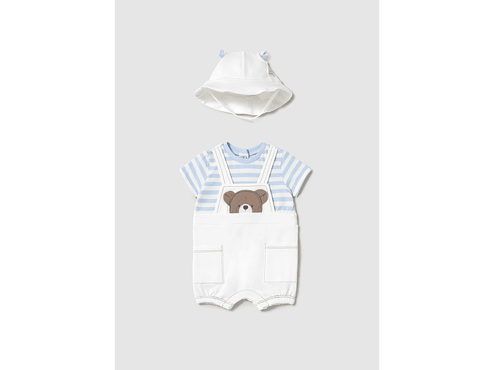 Pelele Mayoral Peto Y Gorro  3